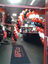 Large 10 FT multicolor spiral balloon arch for weddings and parties